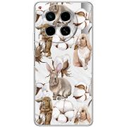 Прозрачный чехол BoxFace Tecno Camon 30 Cotton and Rabbits