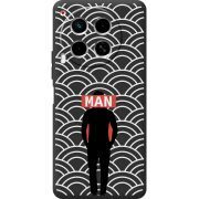 Черный чехол BoxFace Tecno Camon 30 Man Pattern