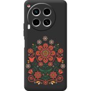 Черный чехол BoxFace Tecno Camon 30 Ukrainian Ornament