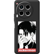 Черный чехол BoxFace Tecno Camon 30 Attack On Titan - Ackerman