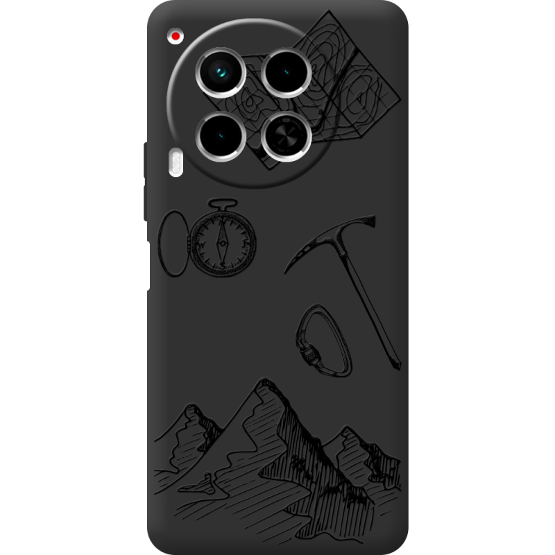 Черный чехол BoxFace Tecno Camon 30 Mountains