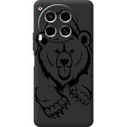 Черный чехол BoxFace Tecno Camon 30 Grizzly Bear