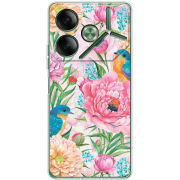 Чехол BoxFace Tecno POVA 6 Birds in Flowers