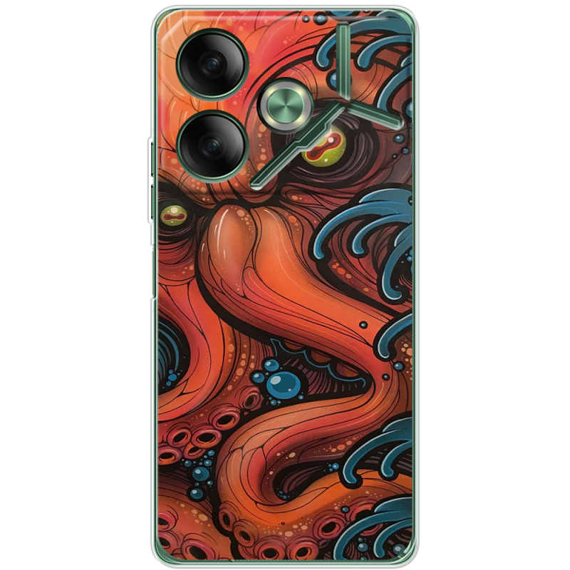 Чехол BoxFace Tecno POVA 6 Octopus