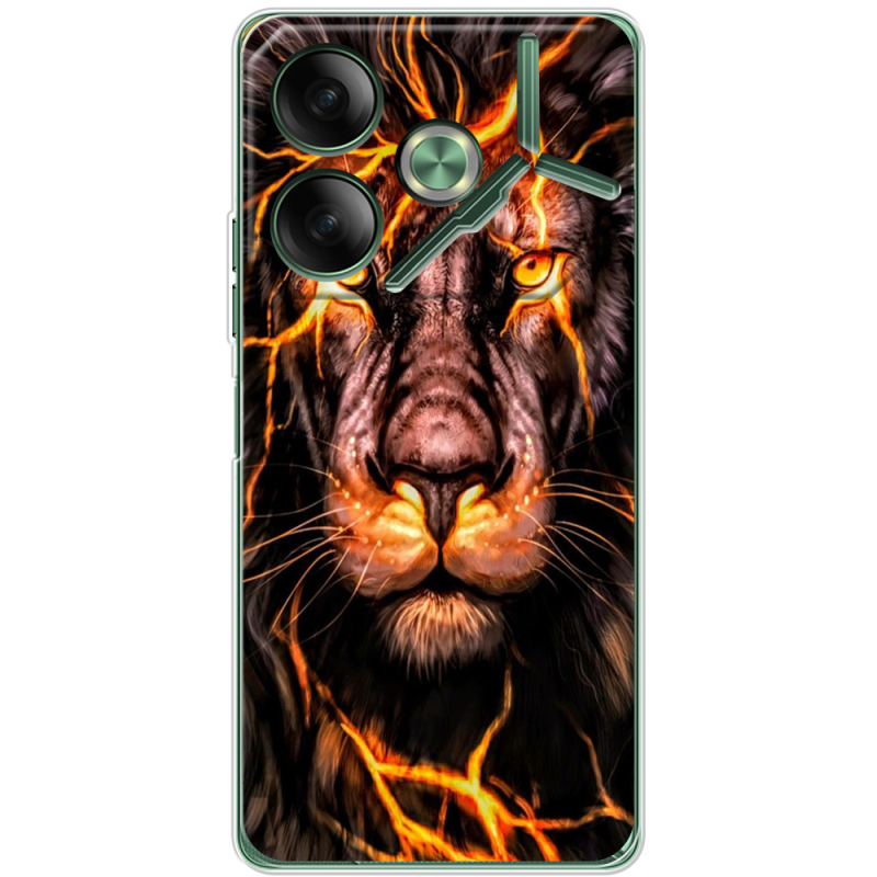 Чехол BoxFace Tecno POVA 6 Fire Lion