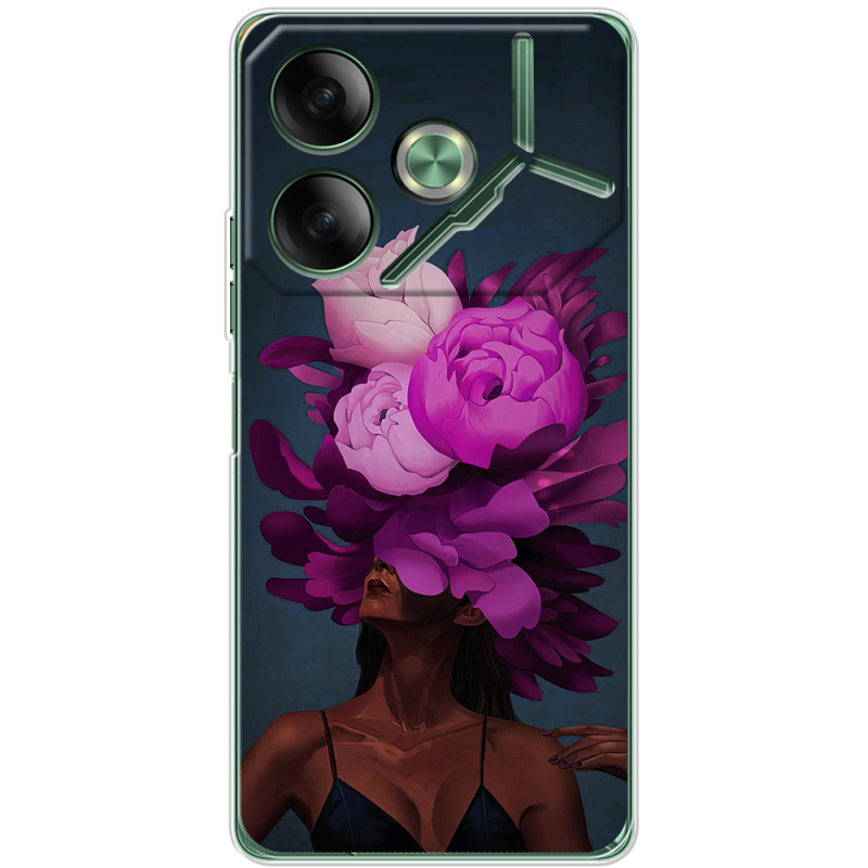 Чехол BoxFace Tecno POVA 6 Exquisite Purple Flowers