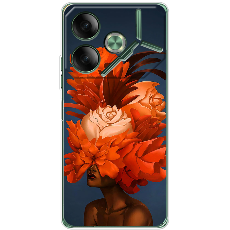 Чехол BoxFace Tecno POVA 6 Exquisite Orange Flowers