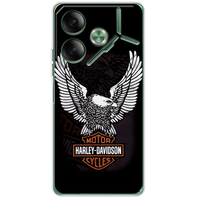 Чехол BoxFace Tecno POVA 6 Harley Davidson and eagle