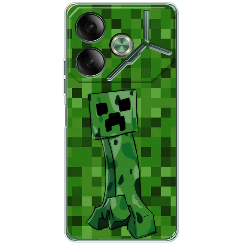 Чехол BoxFace Tecno POVA 6 Minecraft Creeper