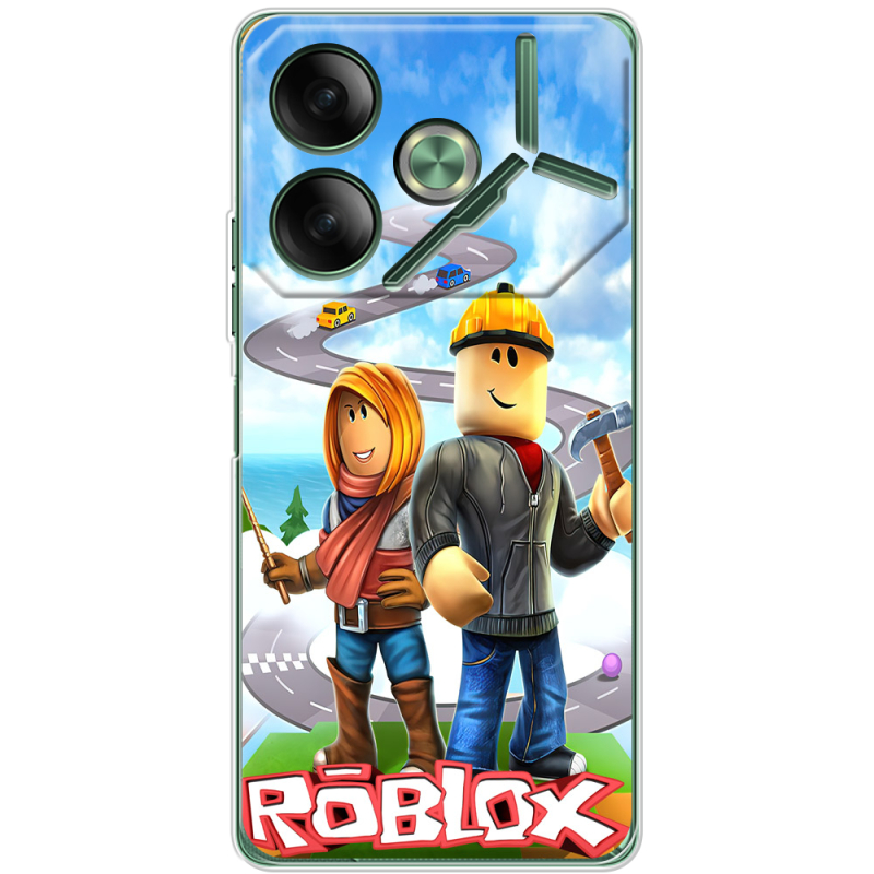 Чехол BoxFace Tecno POVA 6 Roblox Білдерман