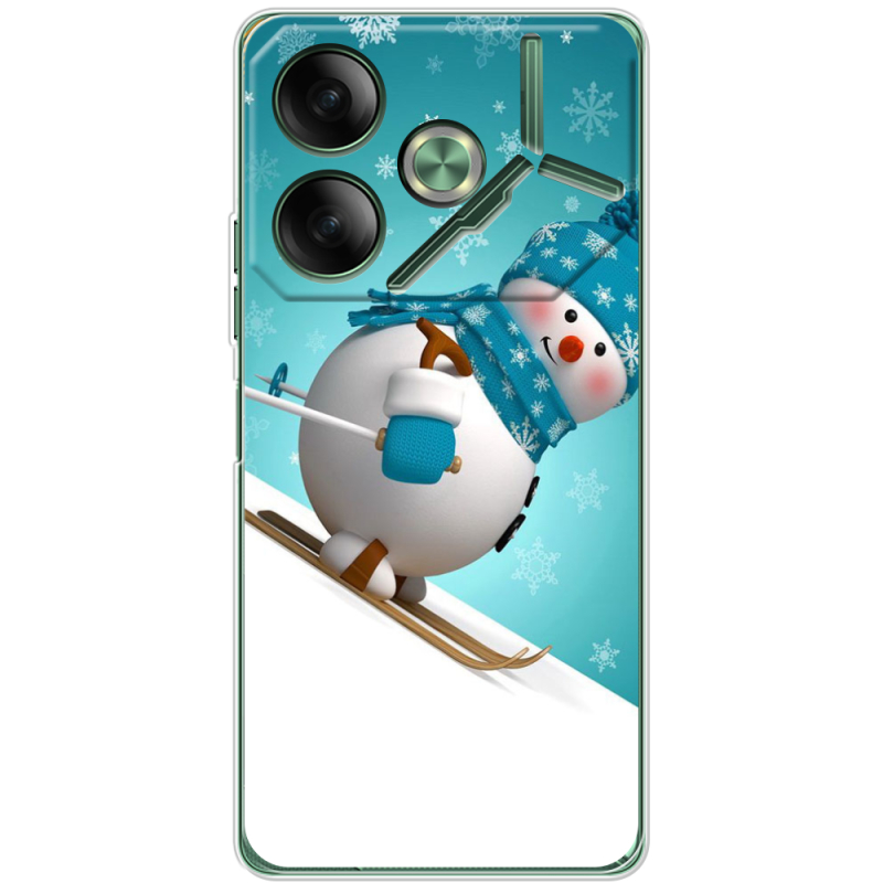 Чехол BoxFace Tecno POVA 6 Skier Snowman