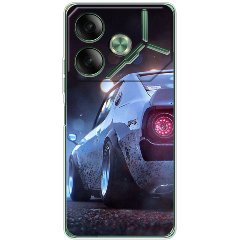 Чехол BoxFace Tecno POVA 6 Silver Car