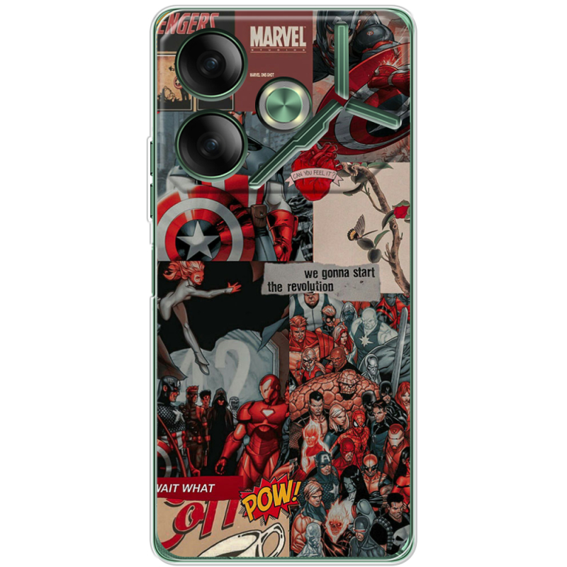 Чехол BoxFace Tecno POVA 6 Marvel Avengers