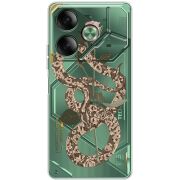 Прозрачный чехол BoxFace Tecno POVA 6 Glamor Snake