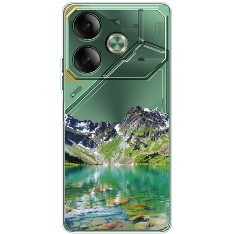 Прозрачный чехол BoxFace Tecno POVA 6 Green Mountain