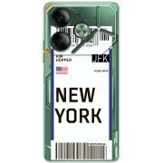 Прозрачный чехол BoxFace Tecno POVA 6 Ticket New York