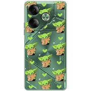 Прозрачный чехол BoxFace Tecno POVA 6 Pattern Baby Yoda