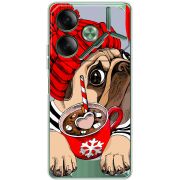 Прозрачный чехол BoxFace Tecno POVA 6 Winter Puggy