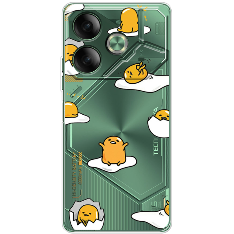 Прозрачный чехол BoxFace Tecno POVA 6 Gudetama