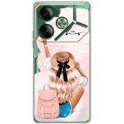 Прозрачный чехол BoxFace Tecno POVA 6 Travel Girl