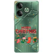 Прозрачный чехол BoxFace Tecno POVA 6 Merry Christmas