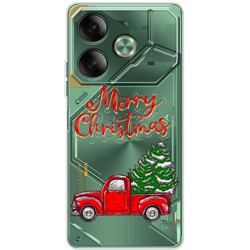 Прозрачный чехол BoxFace Tecno POVA 6 Holiday Car