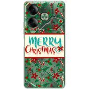 Прозрачный чехол BoxFace Tecno POVA 6 Vintage Christmas Pattern