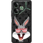 Черный чехол BoxFace Tecno POVA 6 looney bunny