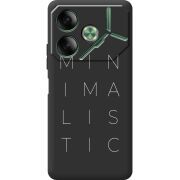 Черный чехол BoxFace Tecno POVA 6 Minimalistic