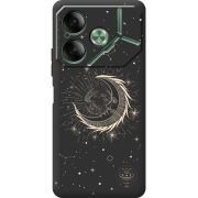 Черный чехол BoxFace Tecno POVA 6 Moon