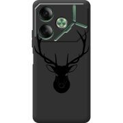 Черный чехол BoxFace Tecno POVA 6 Deer