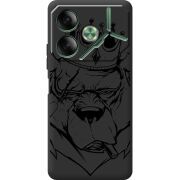 Черный чехол BoxFace Tecno POVA 6 Bear King