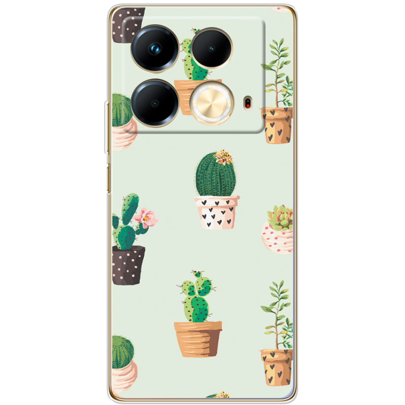 Чехол BoxFace Infinix Note 40 4G L-green Cacti