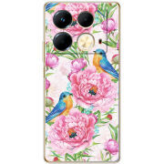 Чехол BoxFace Infinix Note 40 4G Birds and Flowers