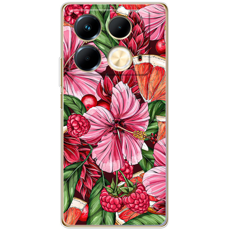 Чехол BoxFace Infinix Note 40 4G Tropical Flowers