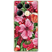 Чехол BoxFace Infinix Note 40 4G Tropical Flowers