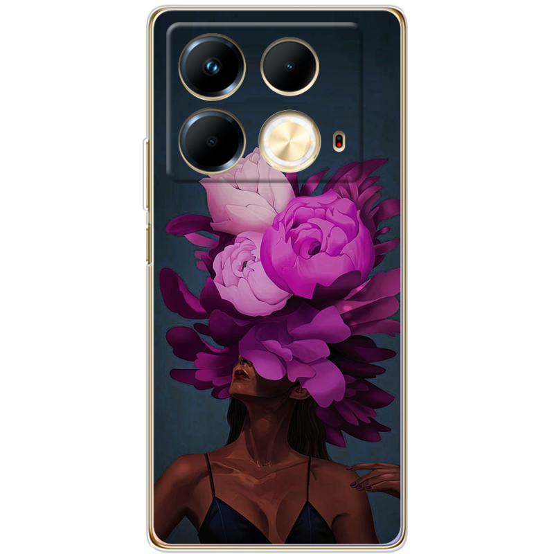 Чехол BoxFace Infinix Note 40 4G Exquisite Purple Flowers