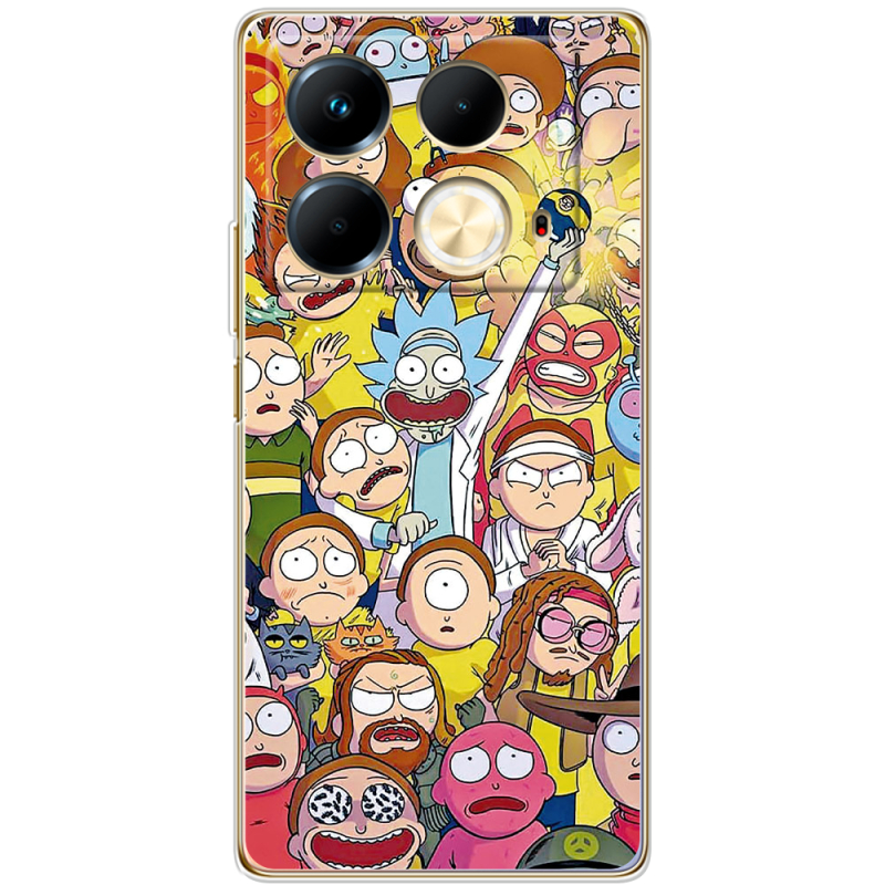 Чехол BoxFace Infinix Note 40 4G Rick and Morty