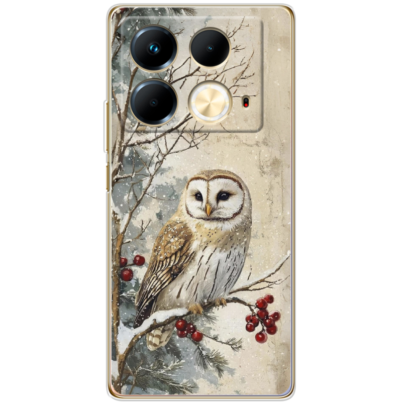 Чехол BoxFace Infinix Note 40 4G Christmas Owl