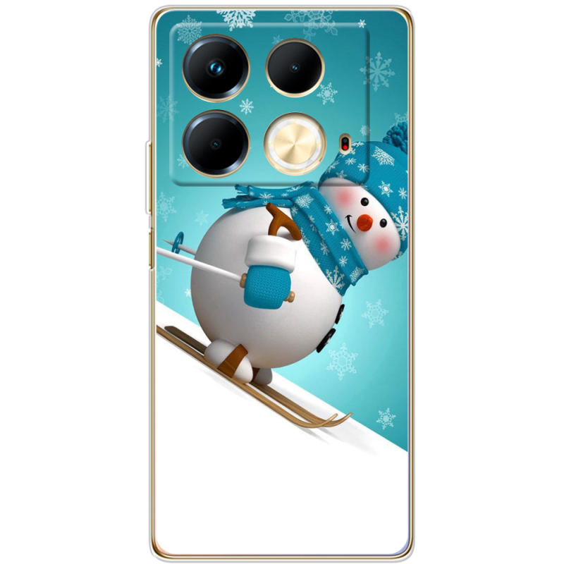 Чехол BoxFace Infinix Note 40 4G Skier Snowman