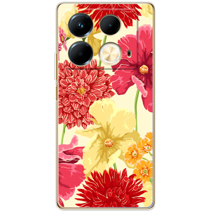 Чехол BoxFace Infinix Note 40 4G Flower Bed