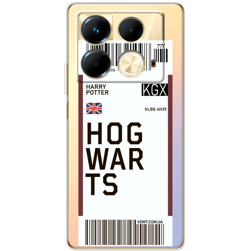 Прозрачный чехол BoxFace Infinix Note 40 4G Ticket Hogwarts