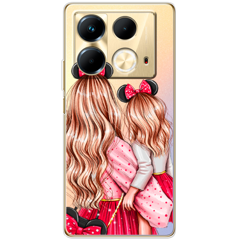 Прозрачный чехол BoxFace Infinix Note 40 4G Mouse Girls