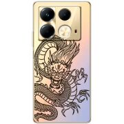 Прозрачный чехол BoxFace Infinix Note 40 4G Chinese Dragon