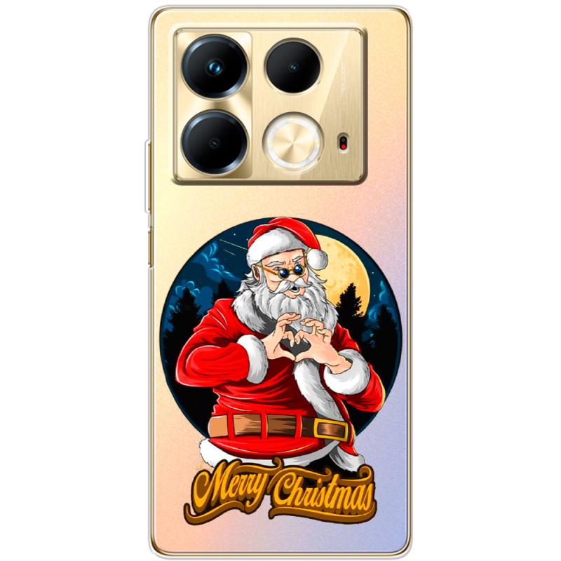 Прозрачный чехол BoxFace Infinix Note 40 4G Cool Santa