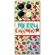 Прозрачный чехол BoxFace Infinix Note 40 4G Vintage Christmas Pattern