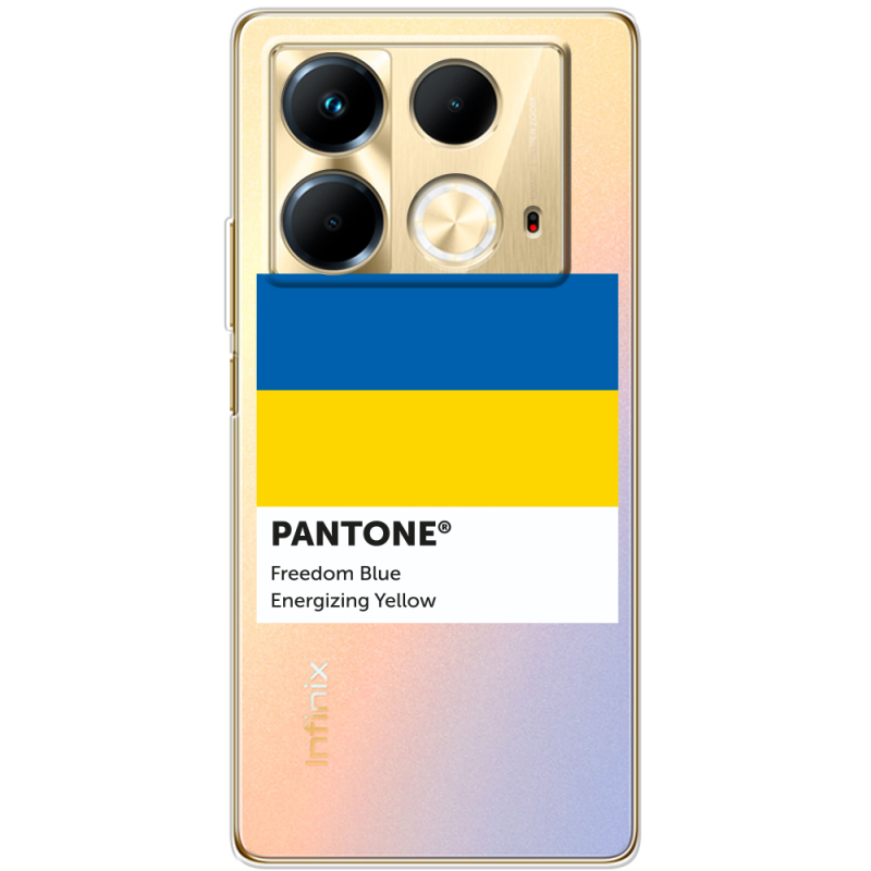 Прозрачный чехол BoxFace Infinix Note 40 4G Pantone вільний синій