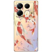 Прозрачный чехол BoxFace Infinix Note 40 4G Japanese Koi Fish