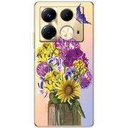 Прозрачный чехол BoxFace Infinix Note 40 4G My Bouquet