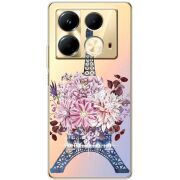 Чехол со стразами Infinix Note 40  4G Eiffel Tower